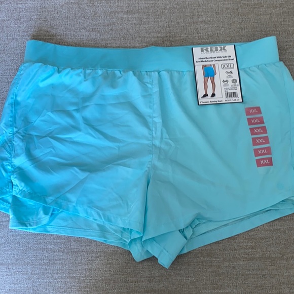 RBX Microfiber shorts with inner mesh compression shorts Size XXL. NWT - Picture 1 of 9
